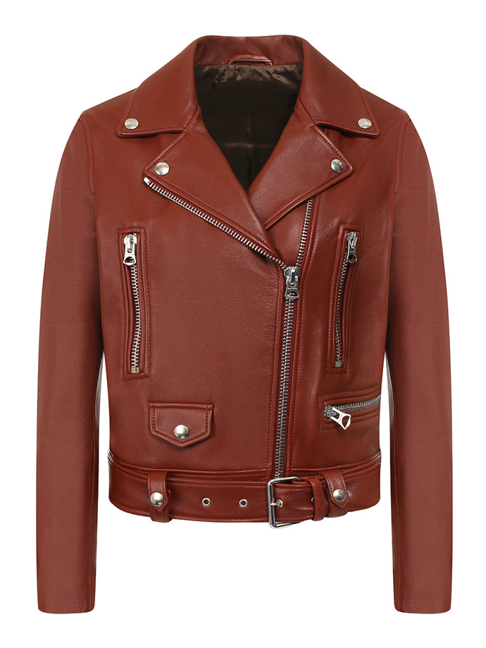 Косуха из натуральной кожи Коричневый M